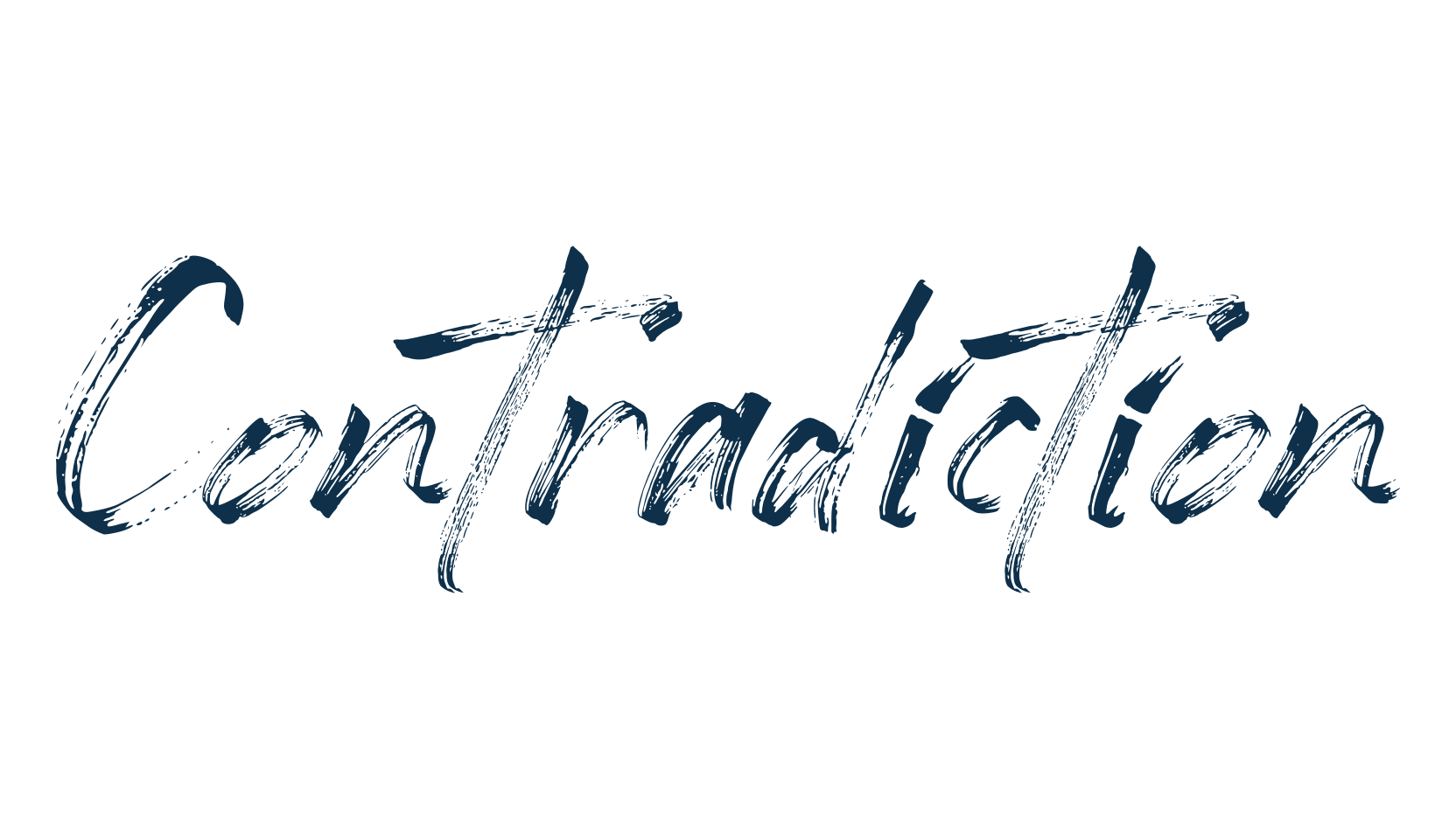 Contradiction, brush font preview