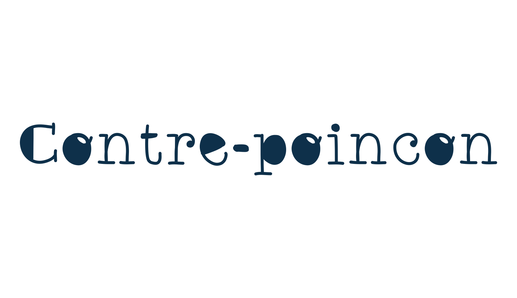 Contre-poincon, fancy typewriter decorative font preview