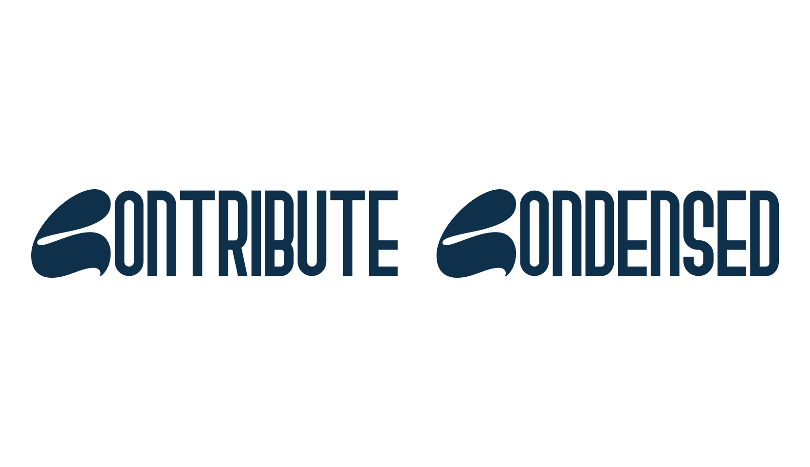 Contribute Condensed, various font preview