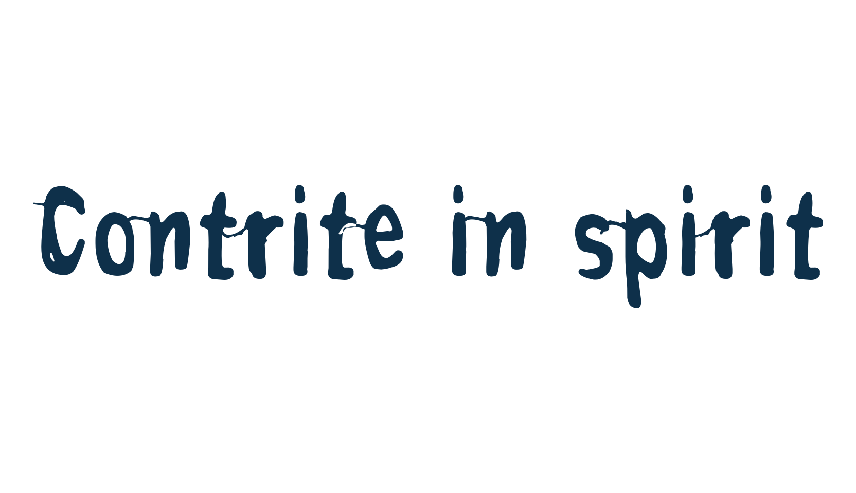 Contrite in spirit, fancy various decorative font preview