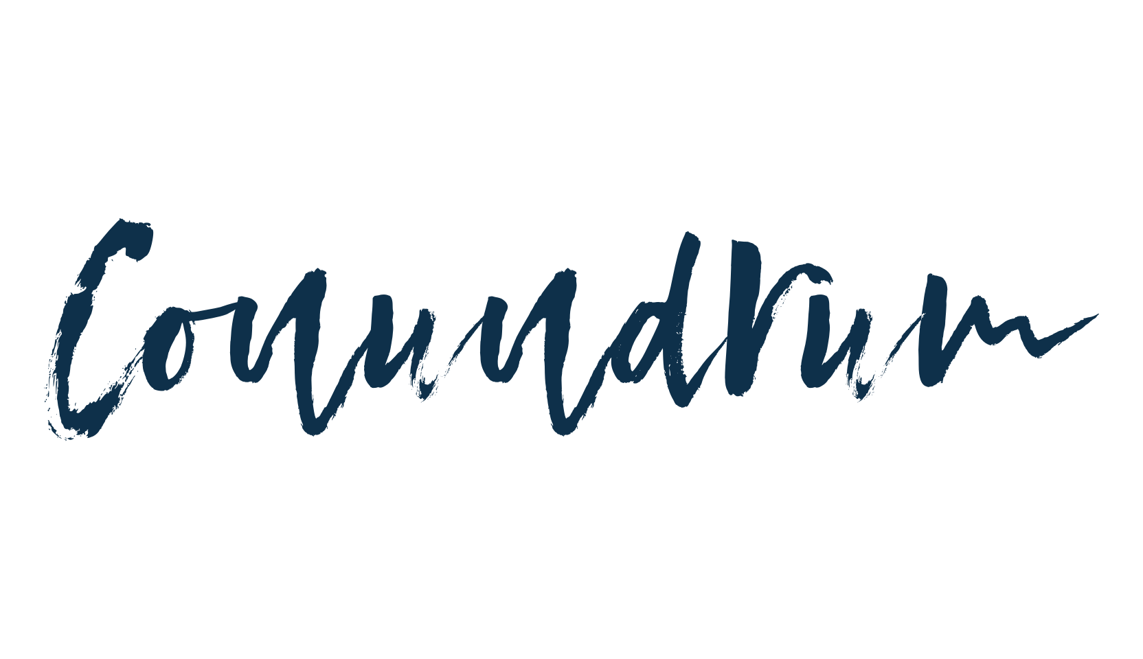 Conundrum, brush font preview
