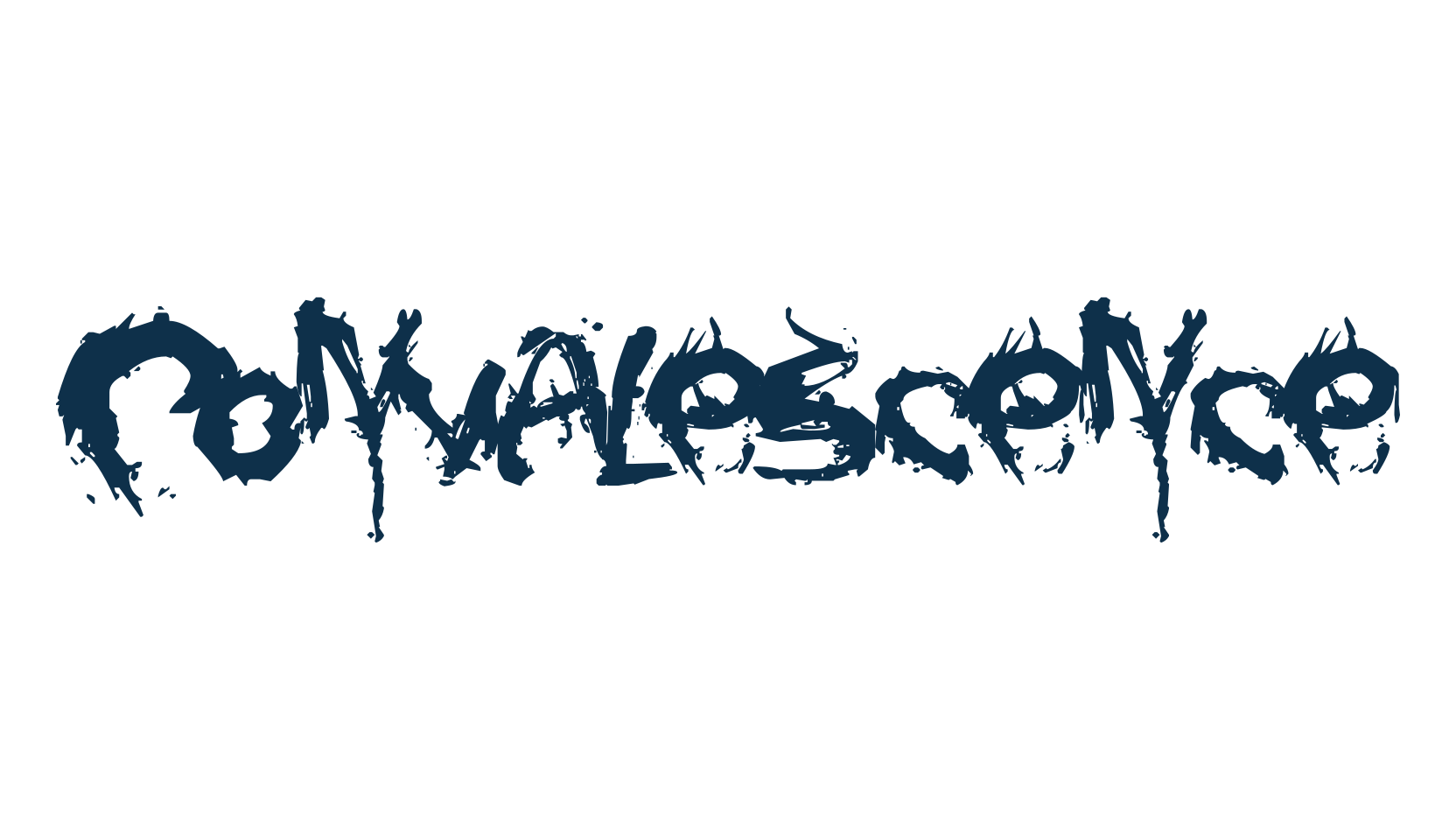 Convalescence, script trash fancy decorative calligraphy font preview
