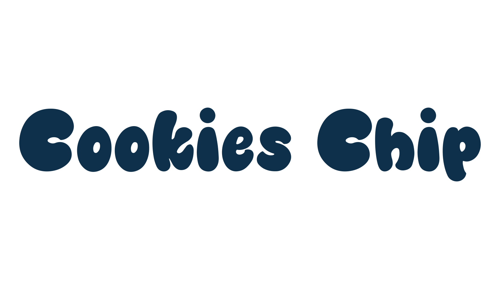 Cookies Chip, fancy cartoon decorative font preview