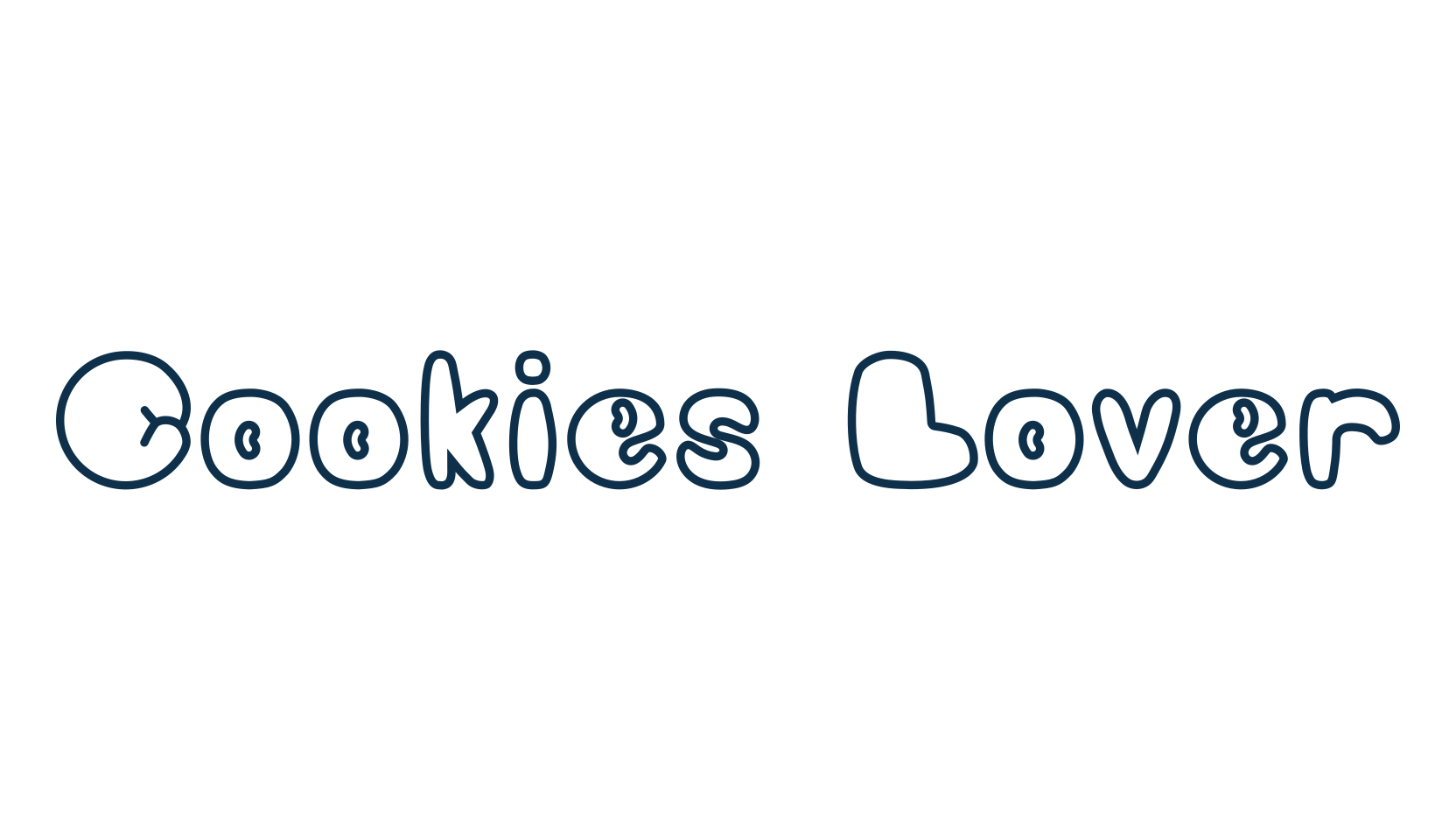 Cookies Lover, fancy cartoon decorative font preview