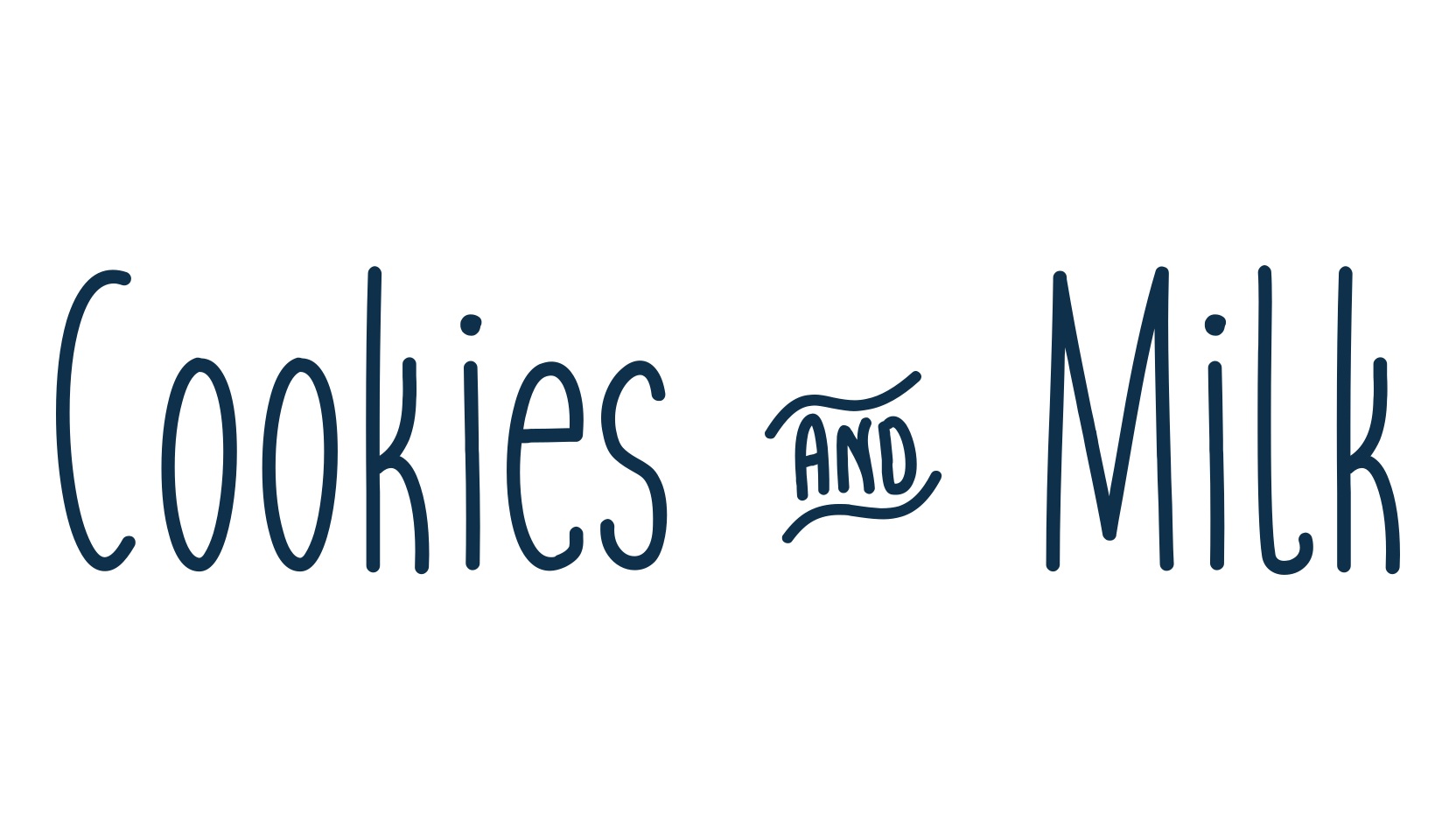 Cookies & Milk, handwriting font preview