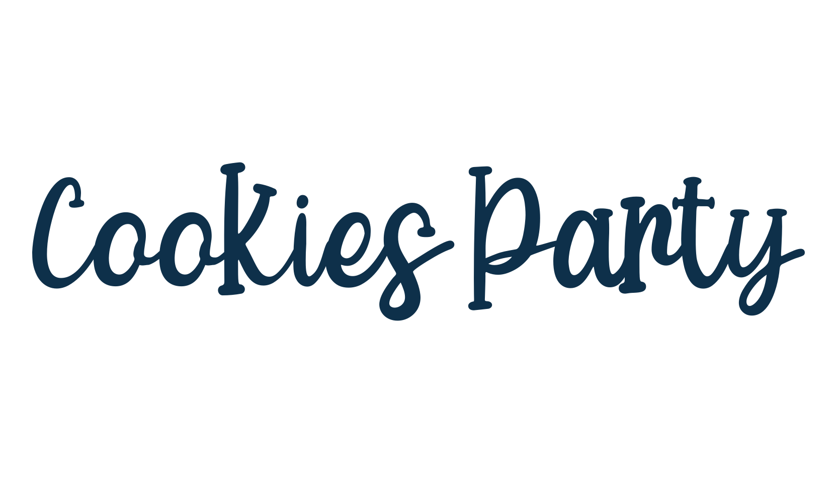 Cookies Party, fancy cartoon decorative font preview