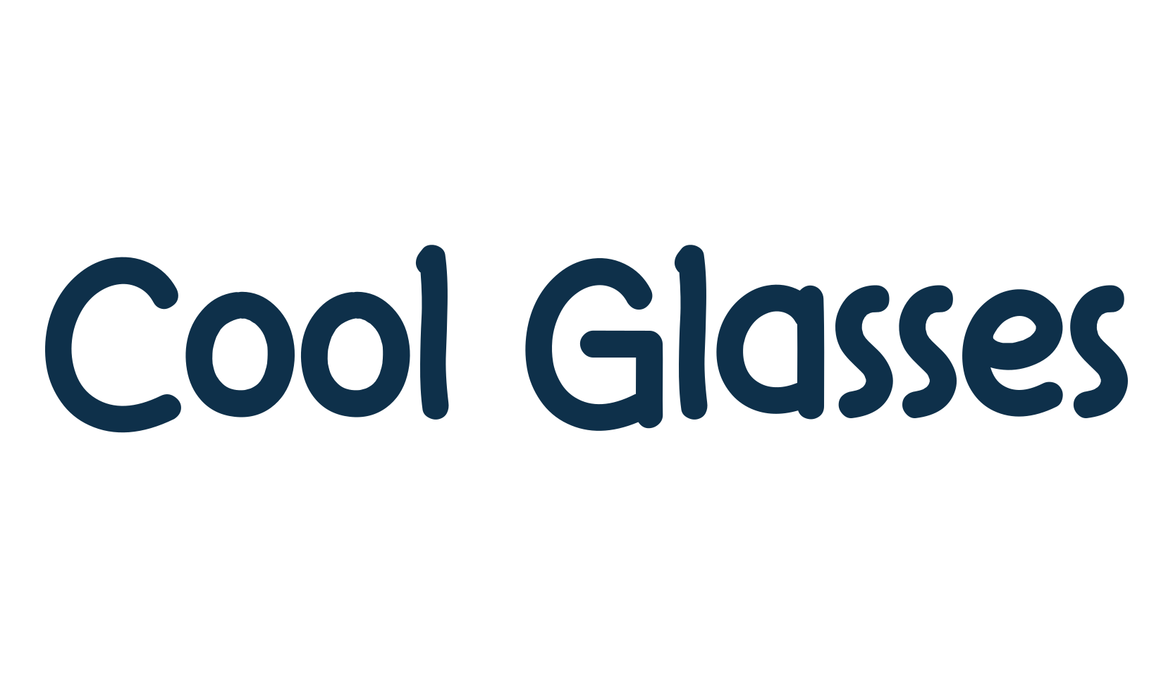 Cool Glasses, fancy decorative font preview
