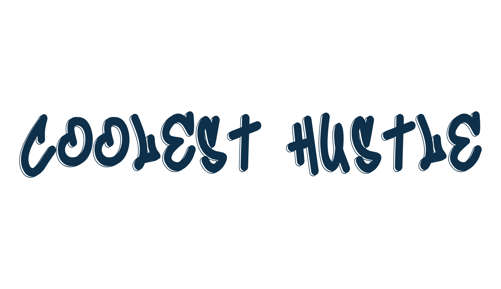 Coolest Hustle, graffiti font preview