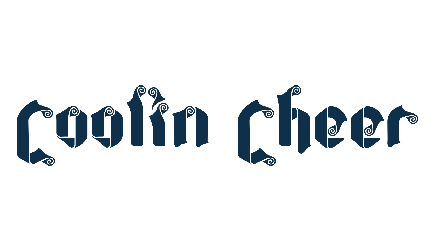 Coolin Cheer, curly font preview