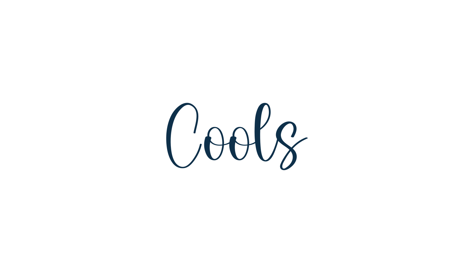 Cools, script handwritten fancy decorative calligraphy font preview