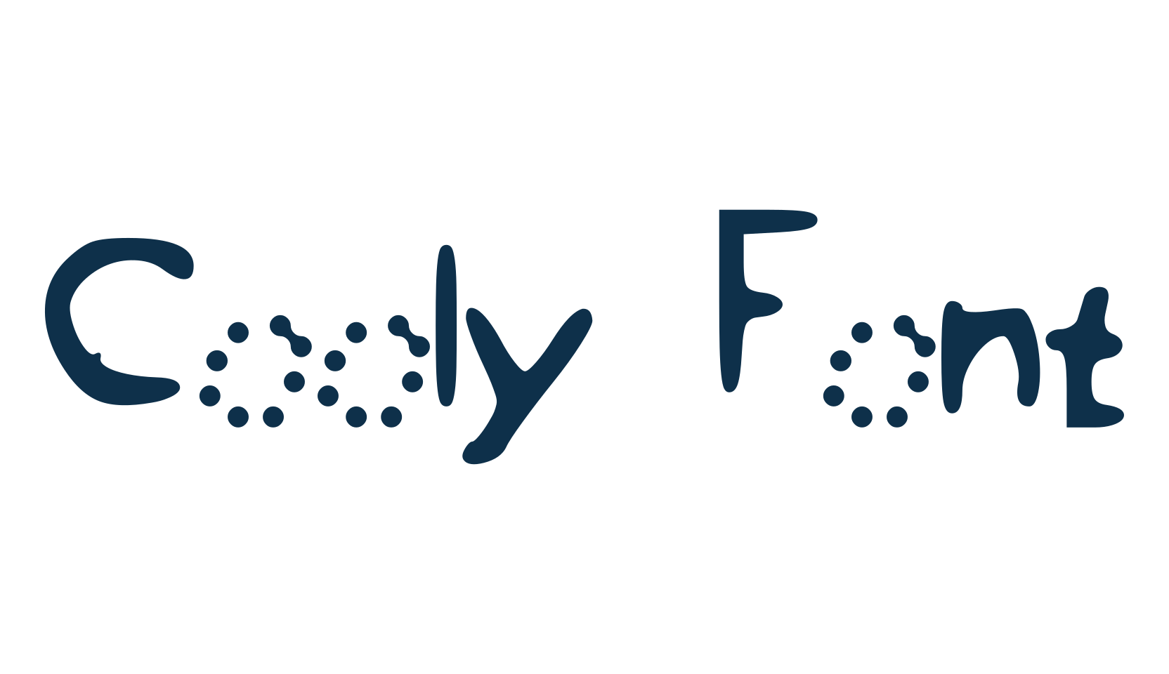 Cooly Font, fancy various decorative script calligraphy font preview