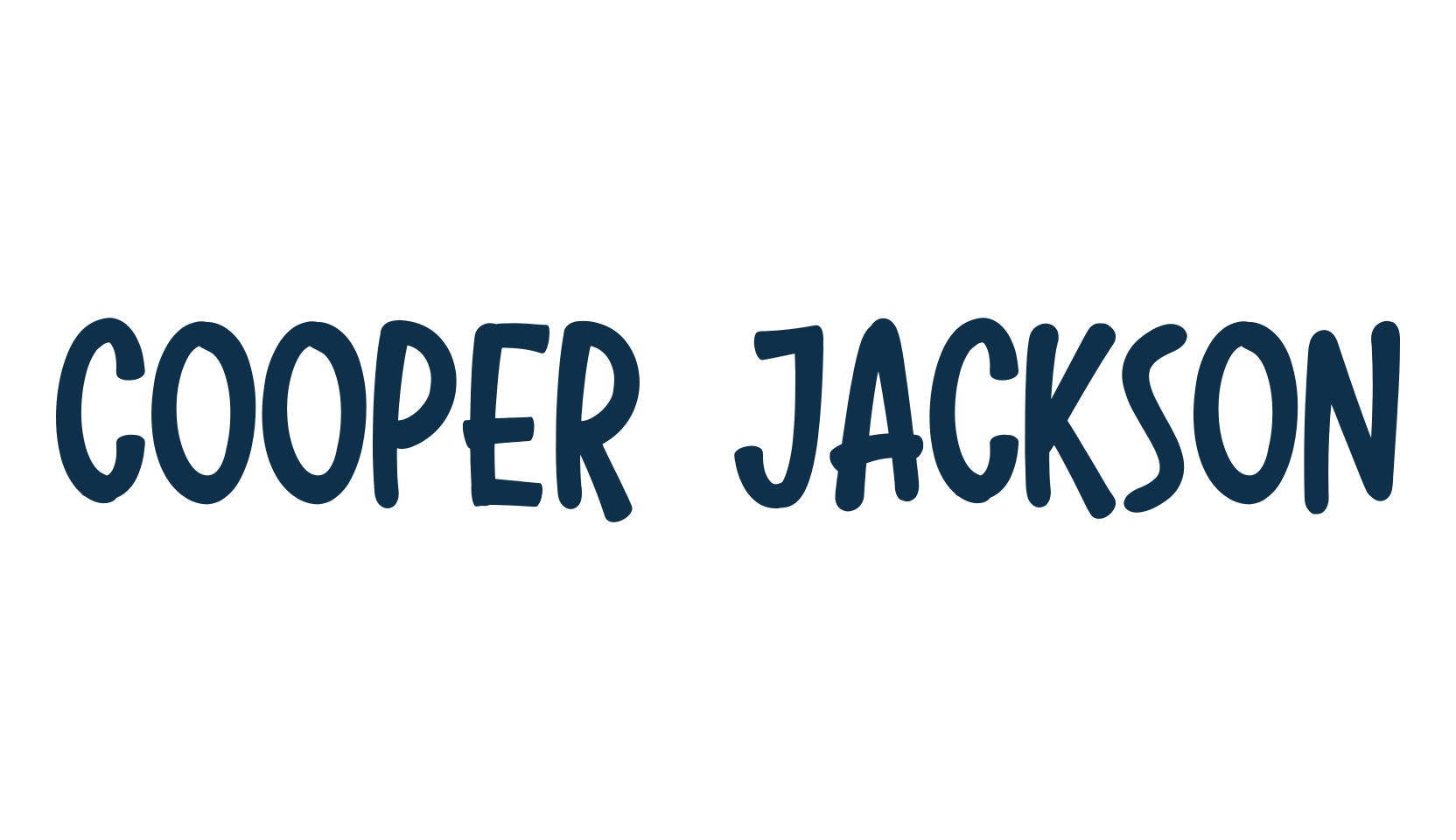 Cooper Jackson, fancy cartoon decorative comic font preview