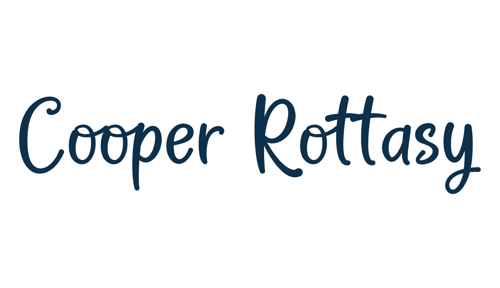 Cooper Rottasy, script handwritten fancy decorative calligraphy font preview