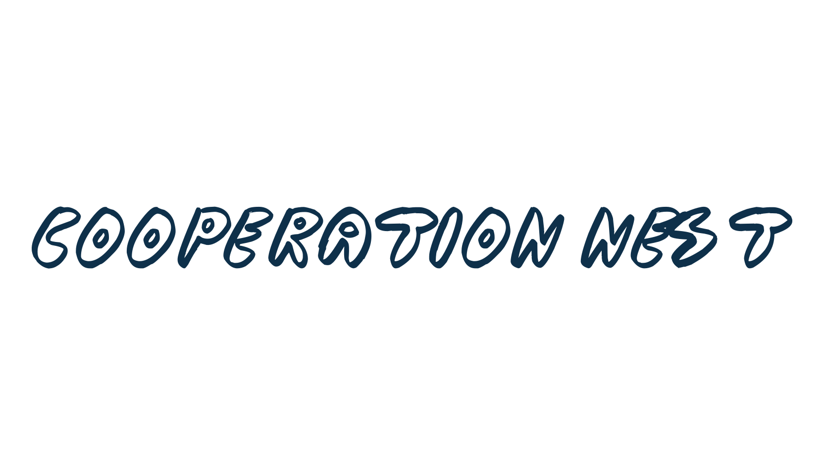 Cooperation Nest, cartoon font preview