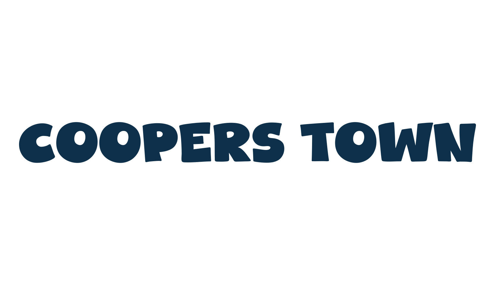 Coopers Town, fancy cartoon decorative font preview
