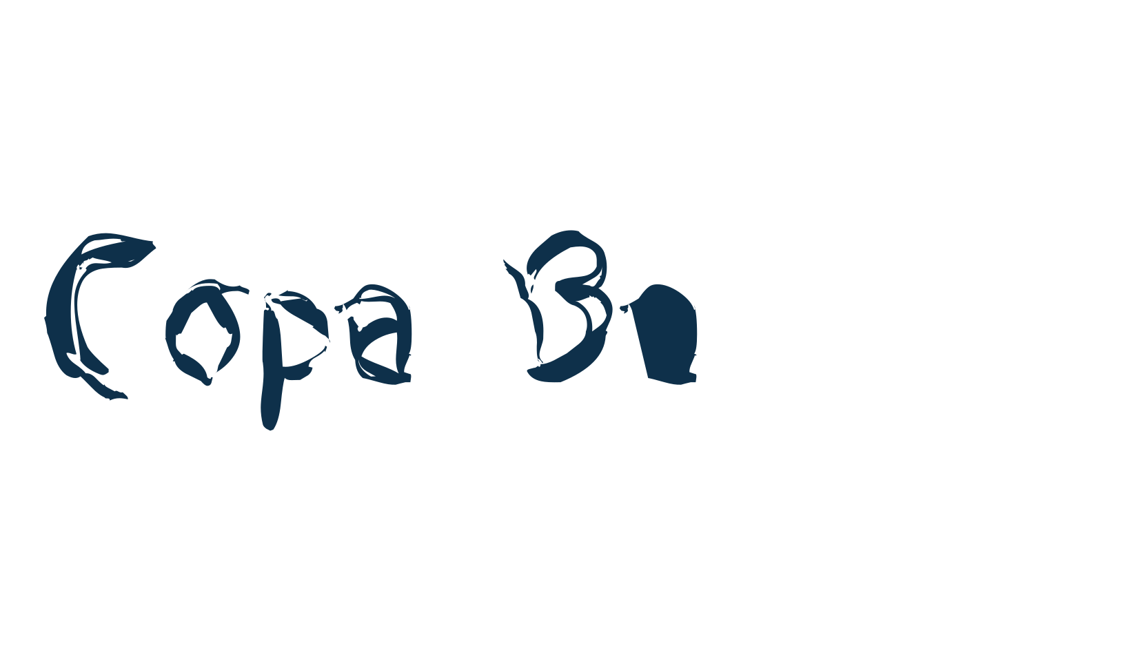 Copa Banana, decorative font preview