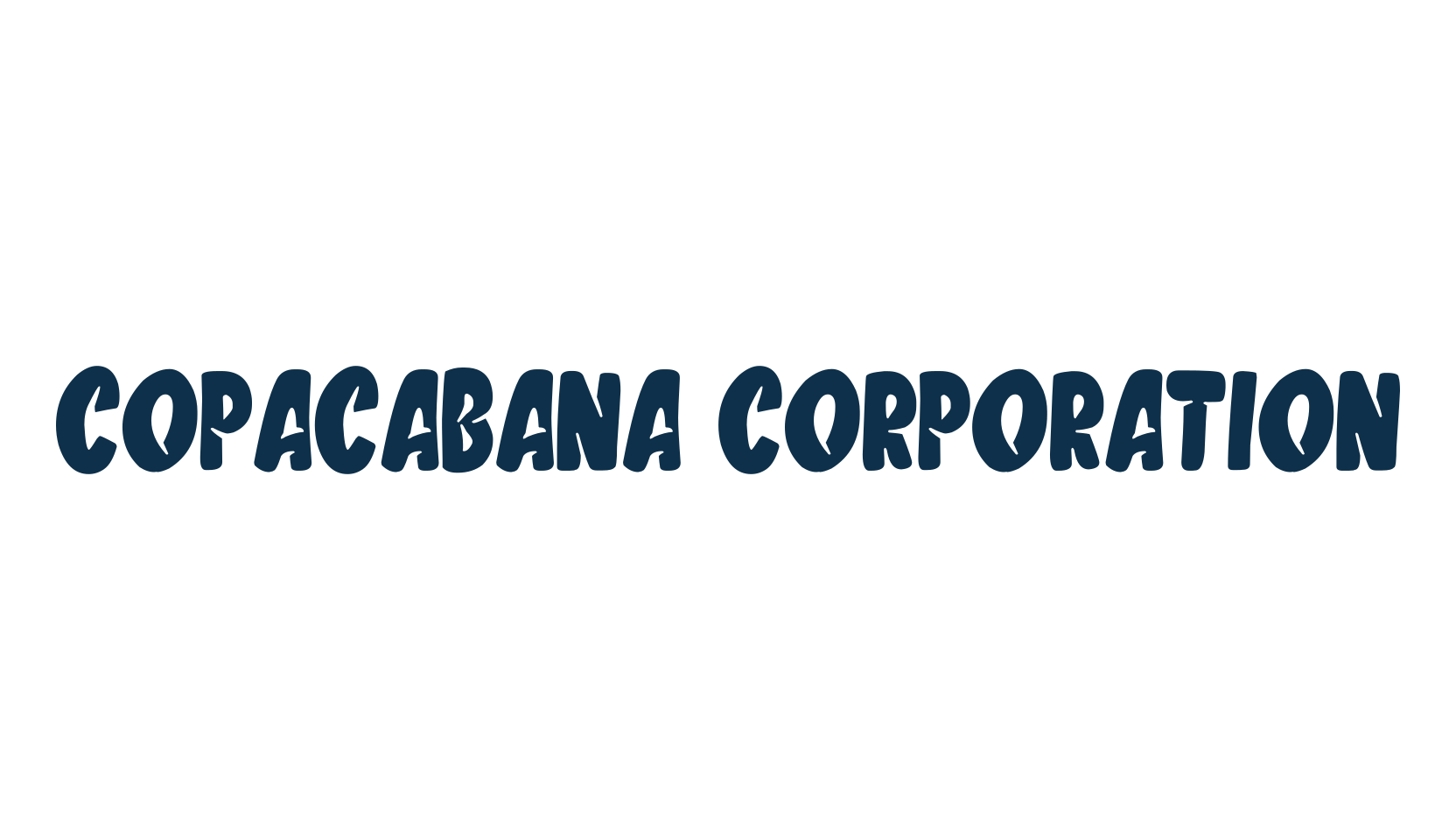 Copacabana Corporation, fancy cartoon decorative comic font preview