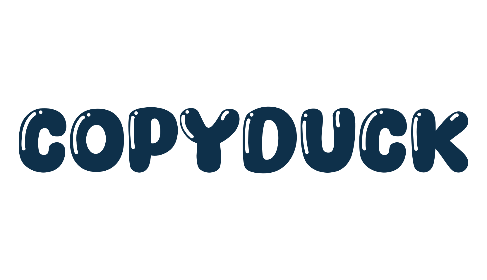 Copyduck, cartoon font preview