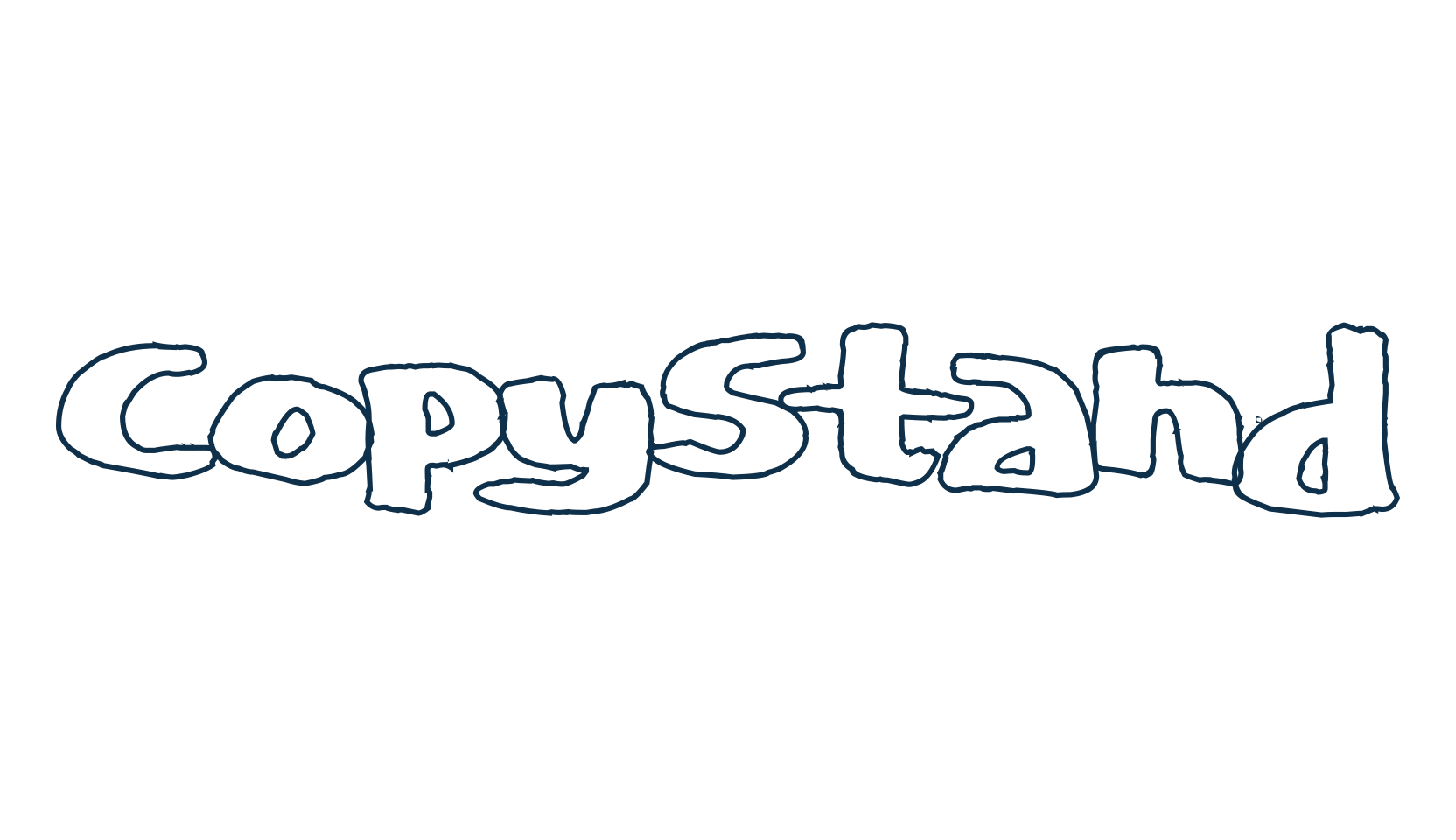 CopyStand, cartoon font preview