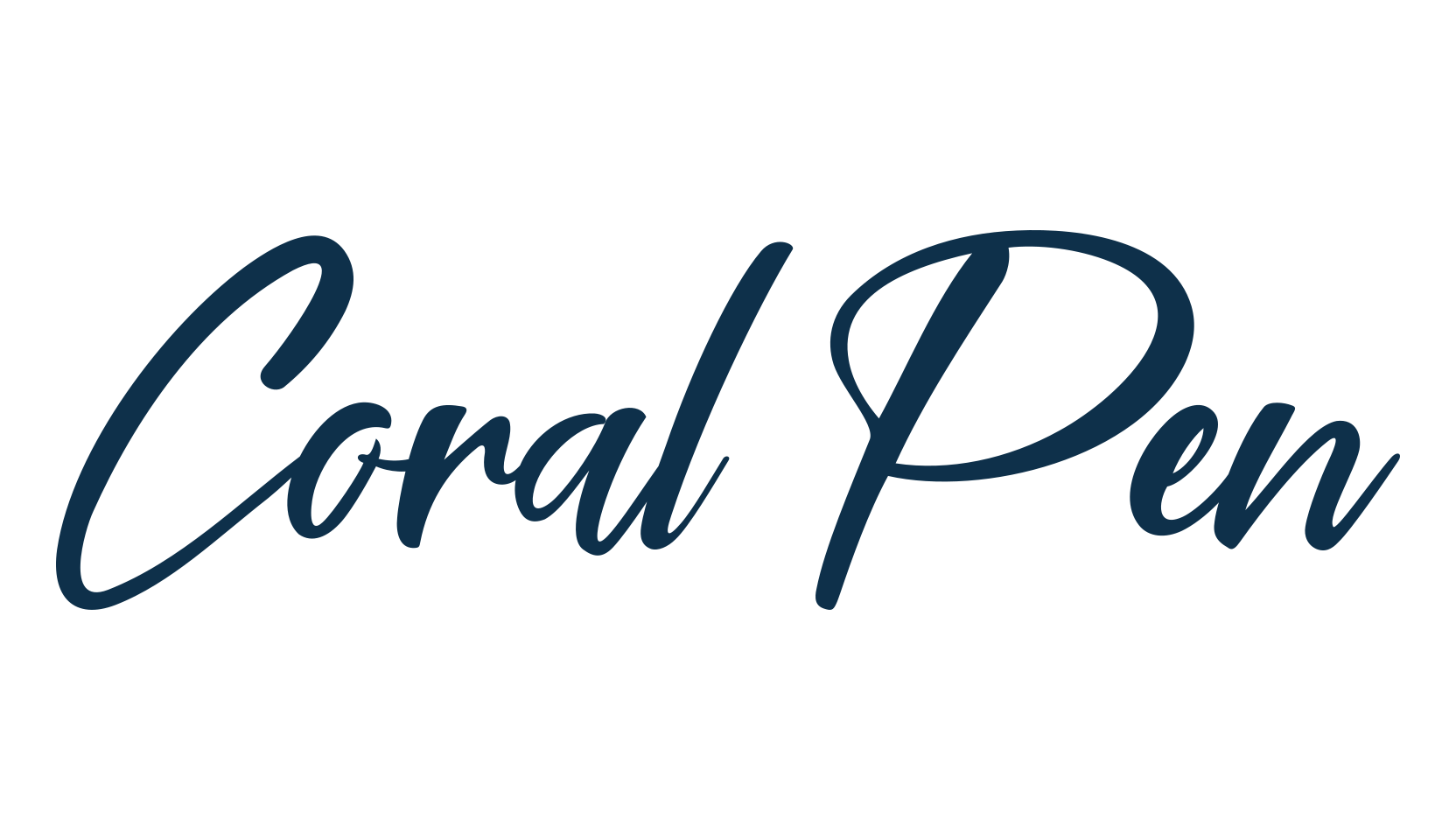 Coral Pen, handwriting font preview