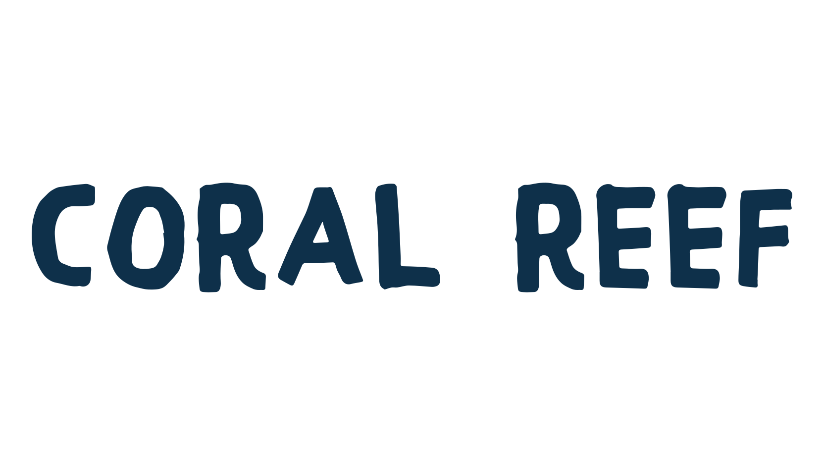 Coral Reef (coral-reef), various font preview