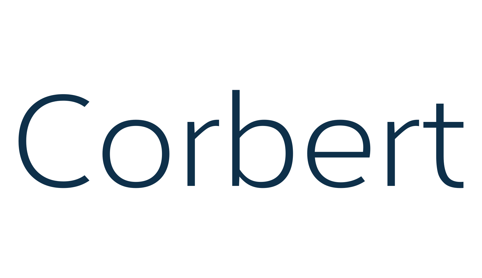 Corbert, basic sans serif font preview