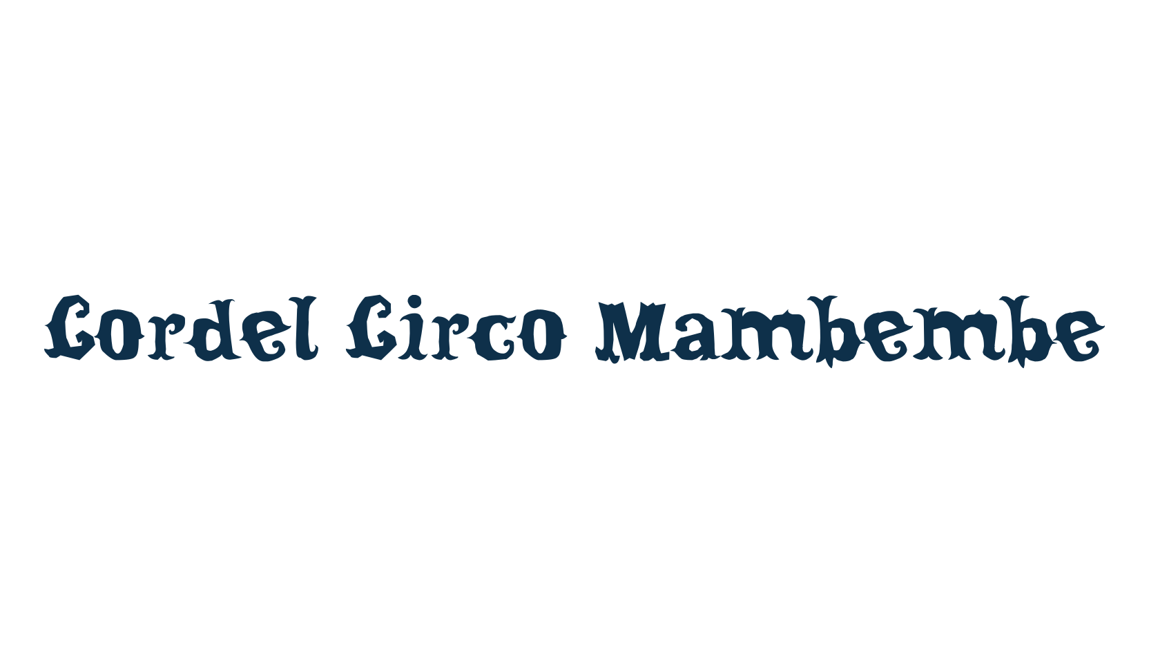 Cordel Circo Mambembe, fancy various decorative font preview
