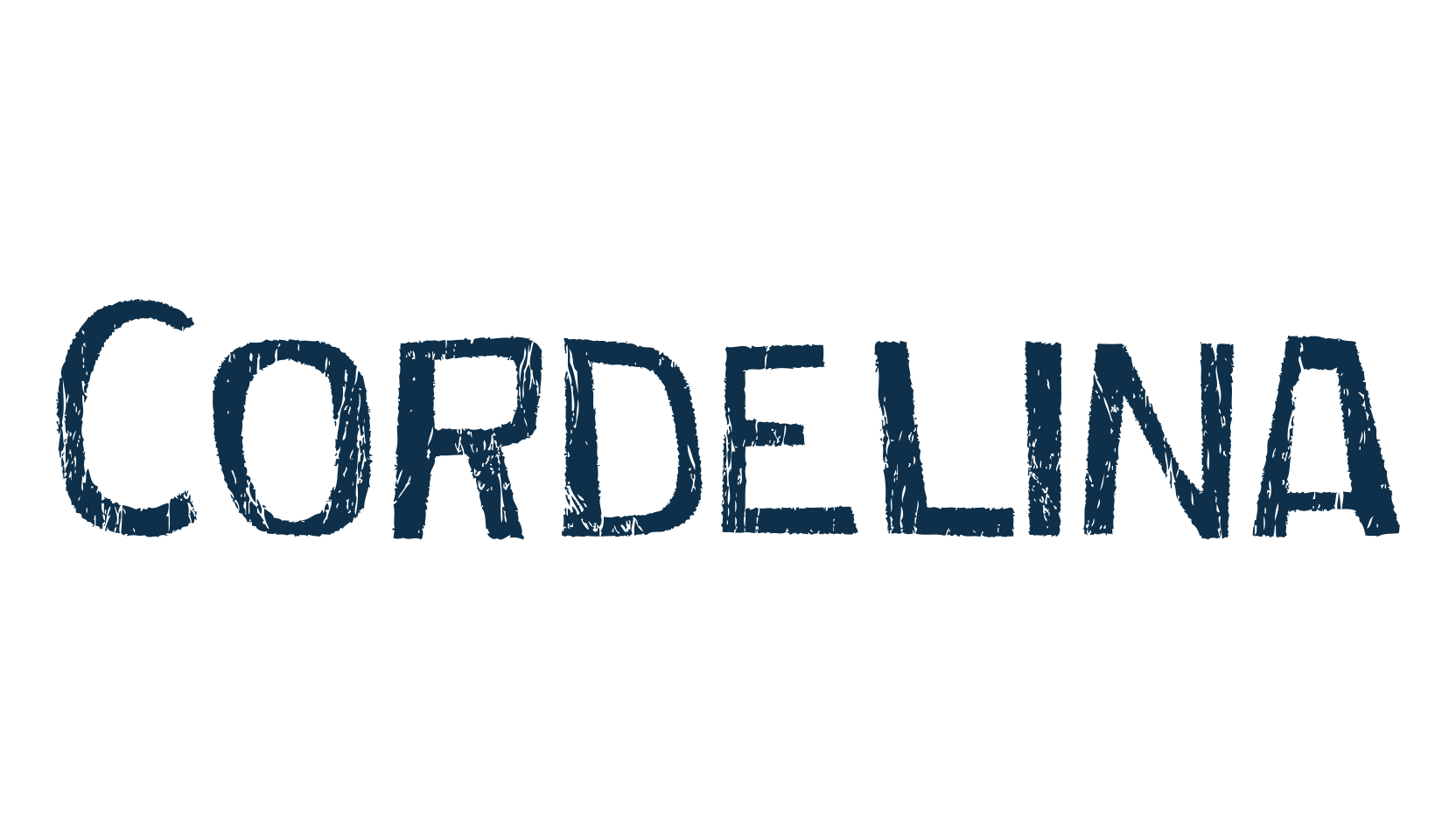 Cordelina, fancy eroded decorative font preview