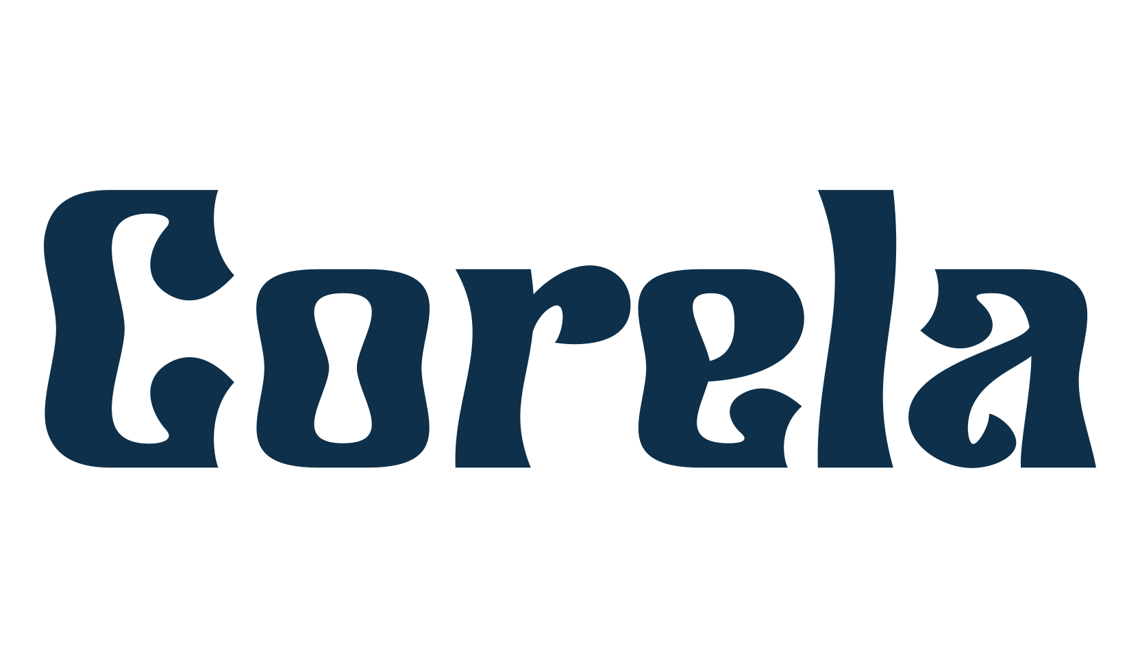 Corela, groovy font preview