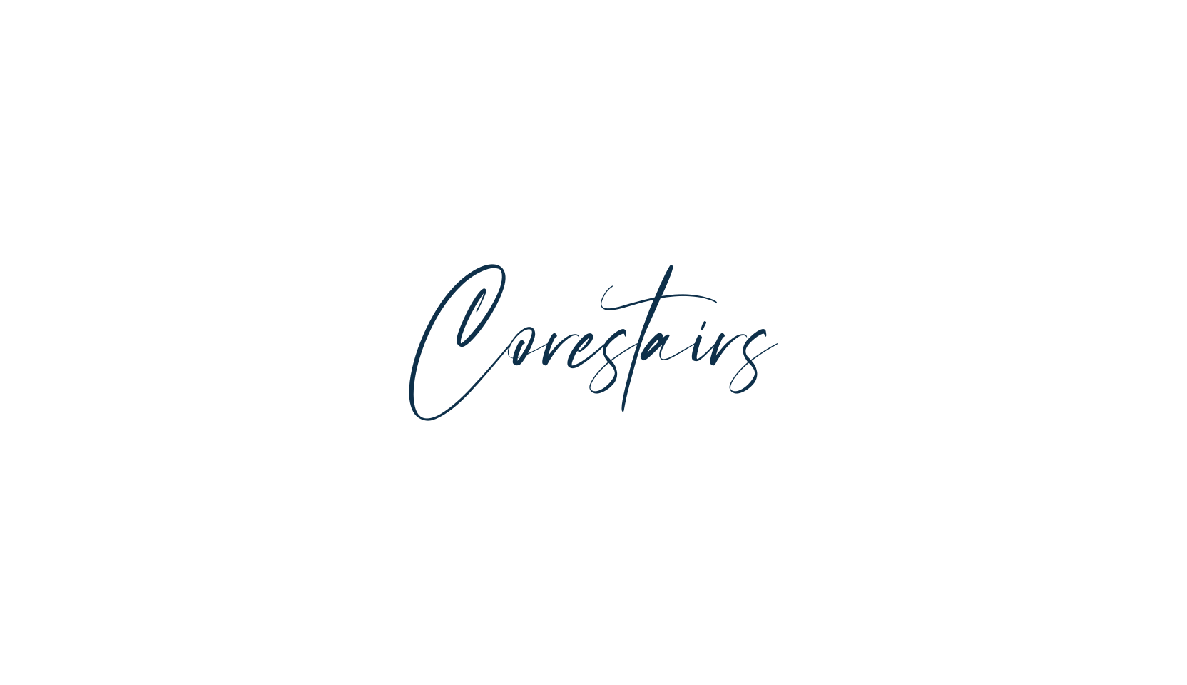 Corestairs, script handwritten fancy decorative calligraphy font preview