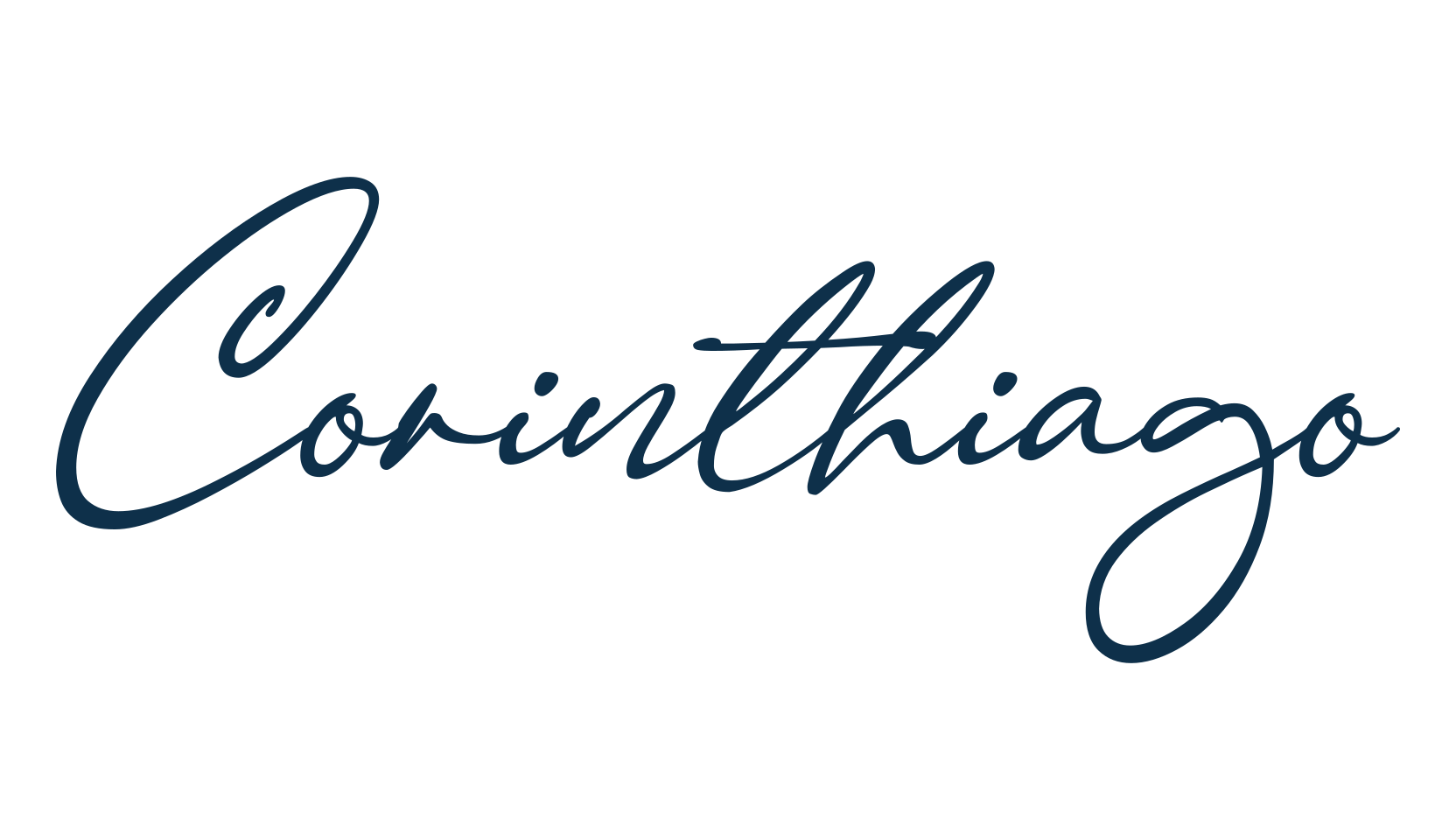 Corinthiago, script calligraphy fancy decorative font preview