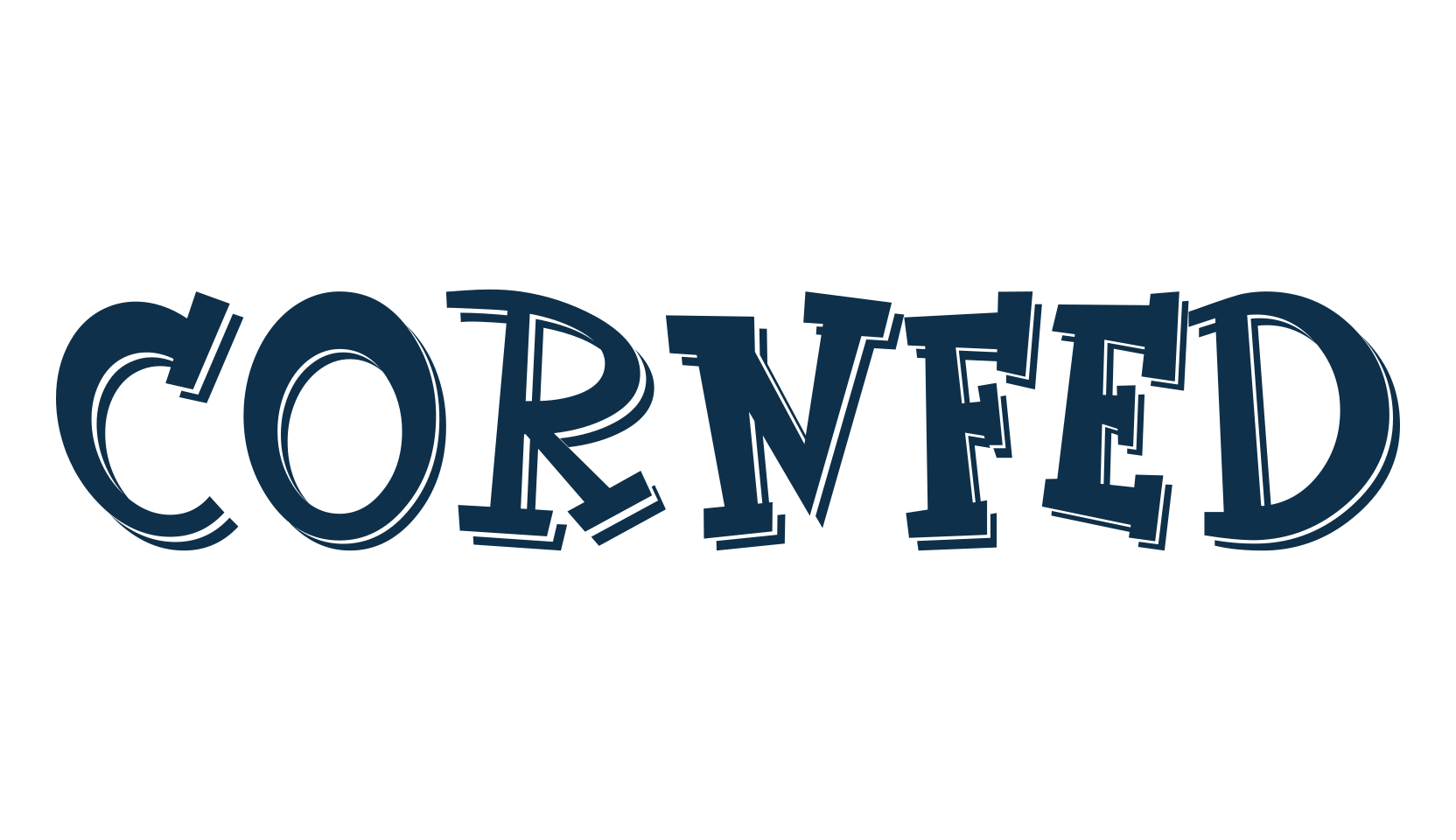 CornFed, fancy cartoon decorative font preview