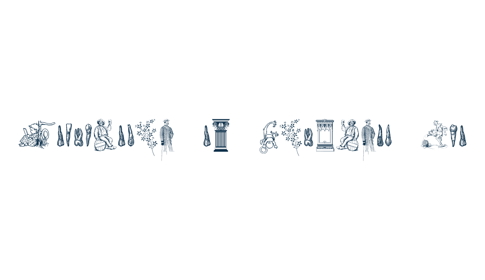 Cornucopia of Dingbats Two, fancy decorative font preview