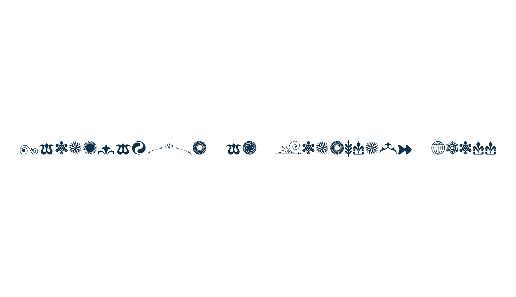 Cornucopia of Ornaments Three, display market font preview
