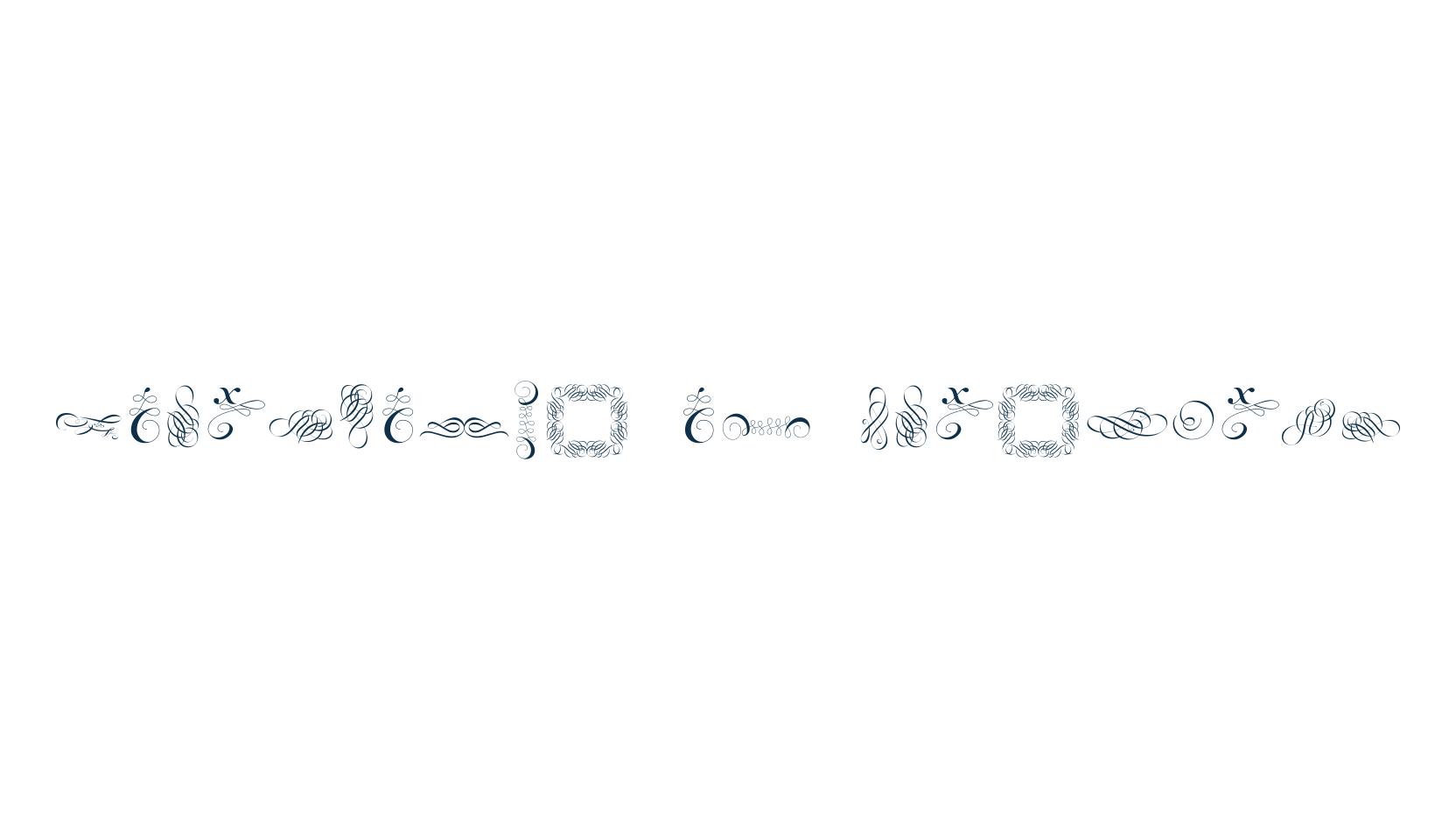 Cornucopia of Ornaments, display market font preview