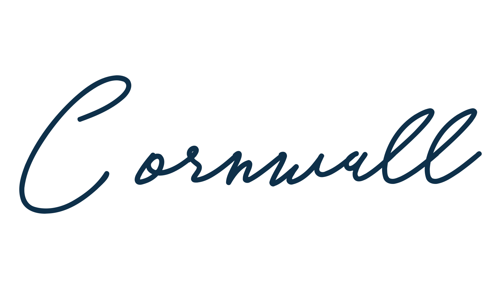 Cornwall, script handwritten fancy decorative calligraphy font preview