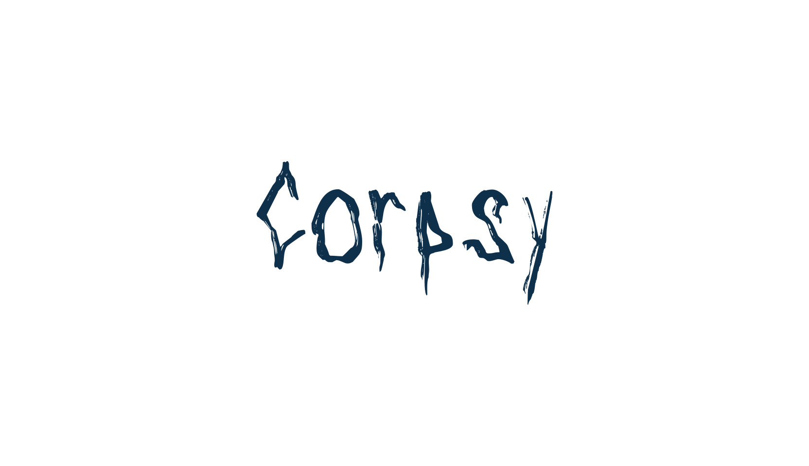 Corpsy, holiday halloween fancy decorative horror font preview