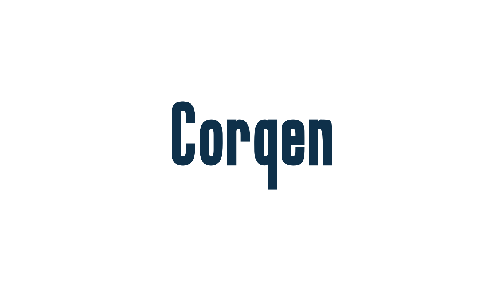Corqen, basic sans serif font preview