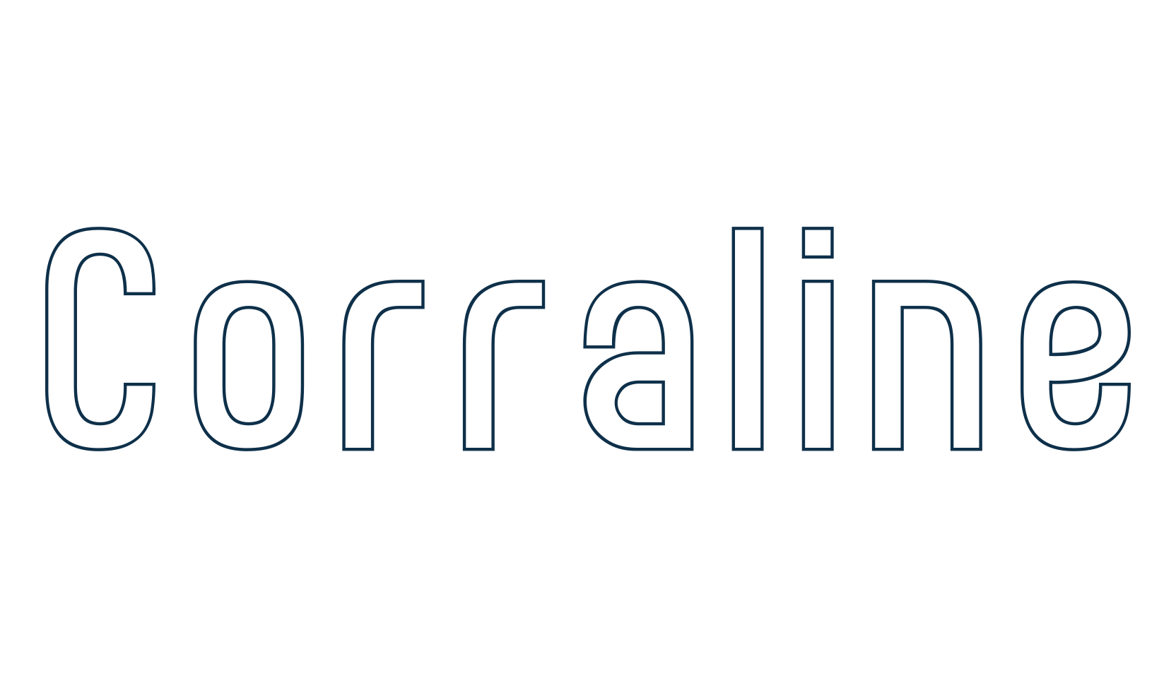 Corraline, basic sans serif font preview