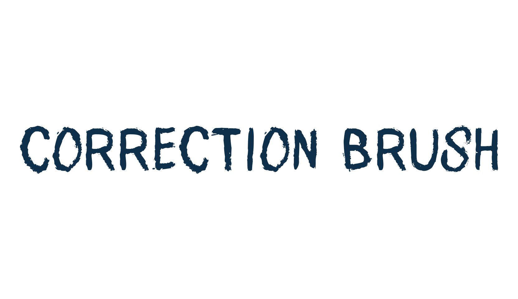 Correction Brush, script brush fancy decorative calligraphy font preview