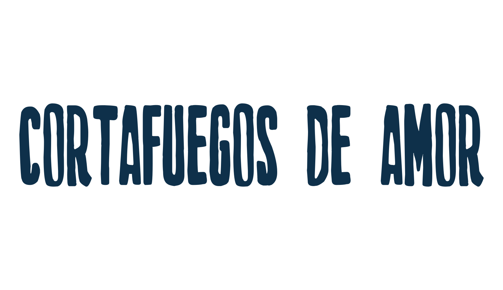 Cortafuegos de amor, fancy eroded decorative font preview