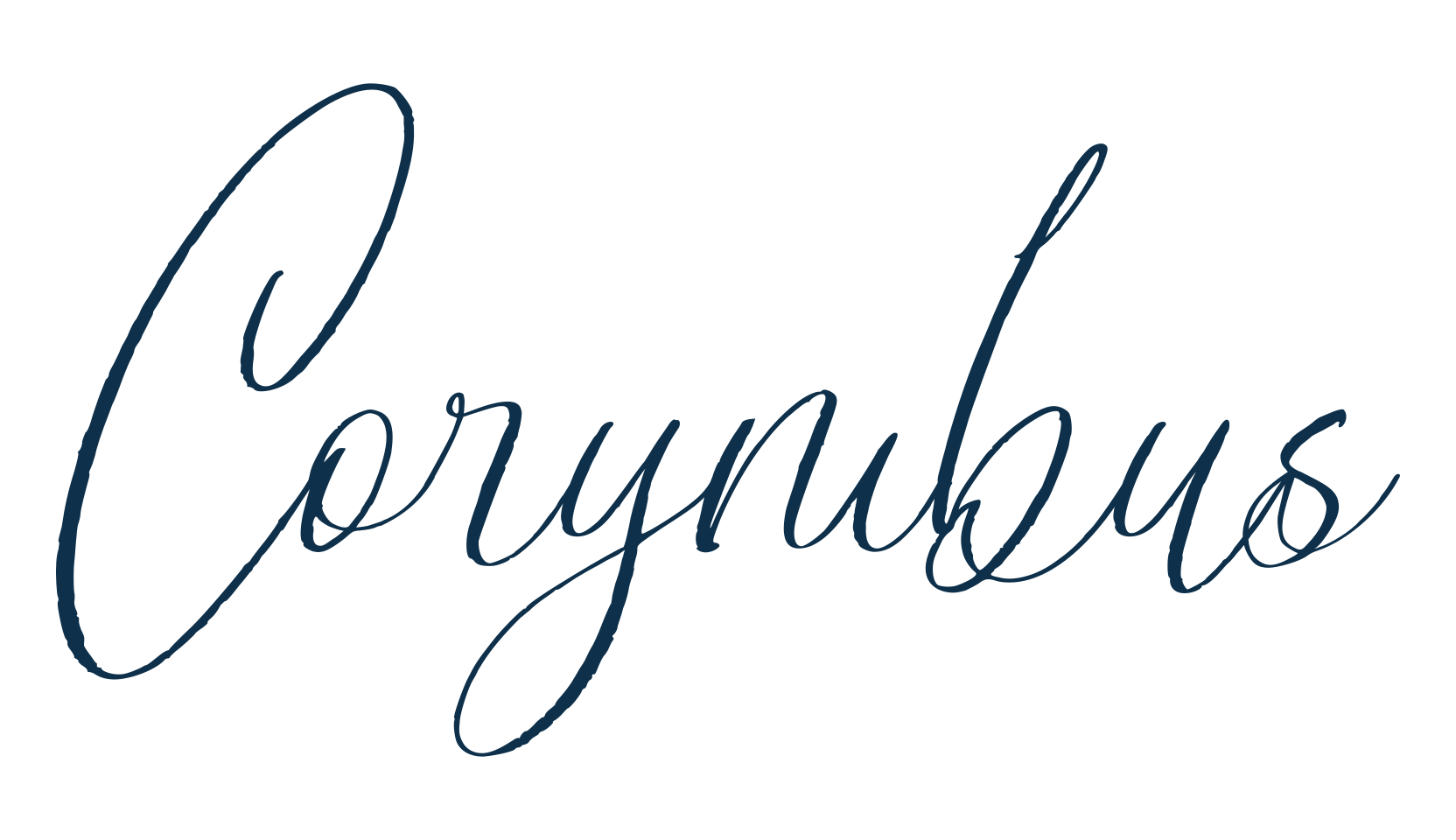 Corymbus, handwriting font preview