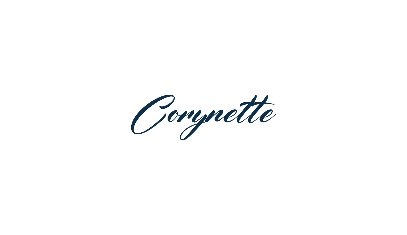 Corynette, script calligraphy fancy decorative font preview