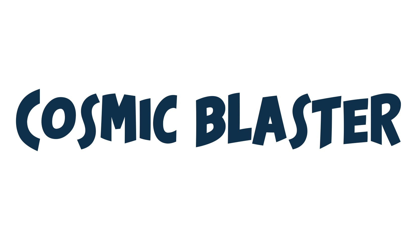 Cosmic Blaster, cartoon font preview