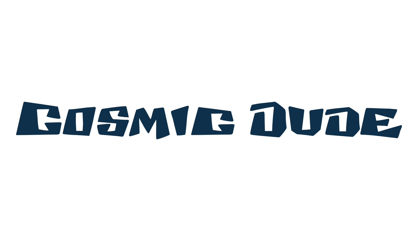 Cosmic Dude, cartoon font preview