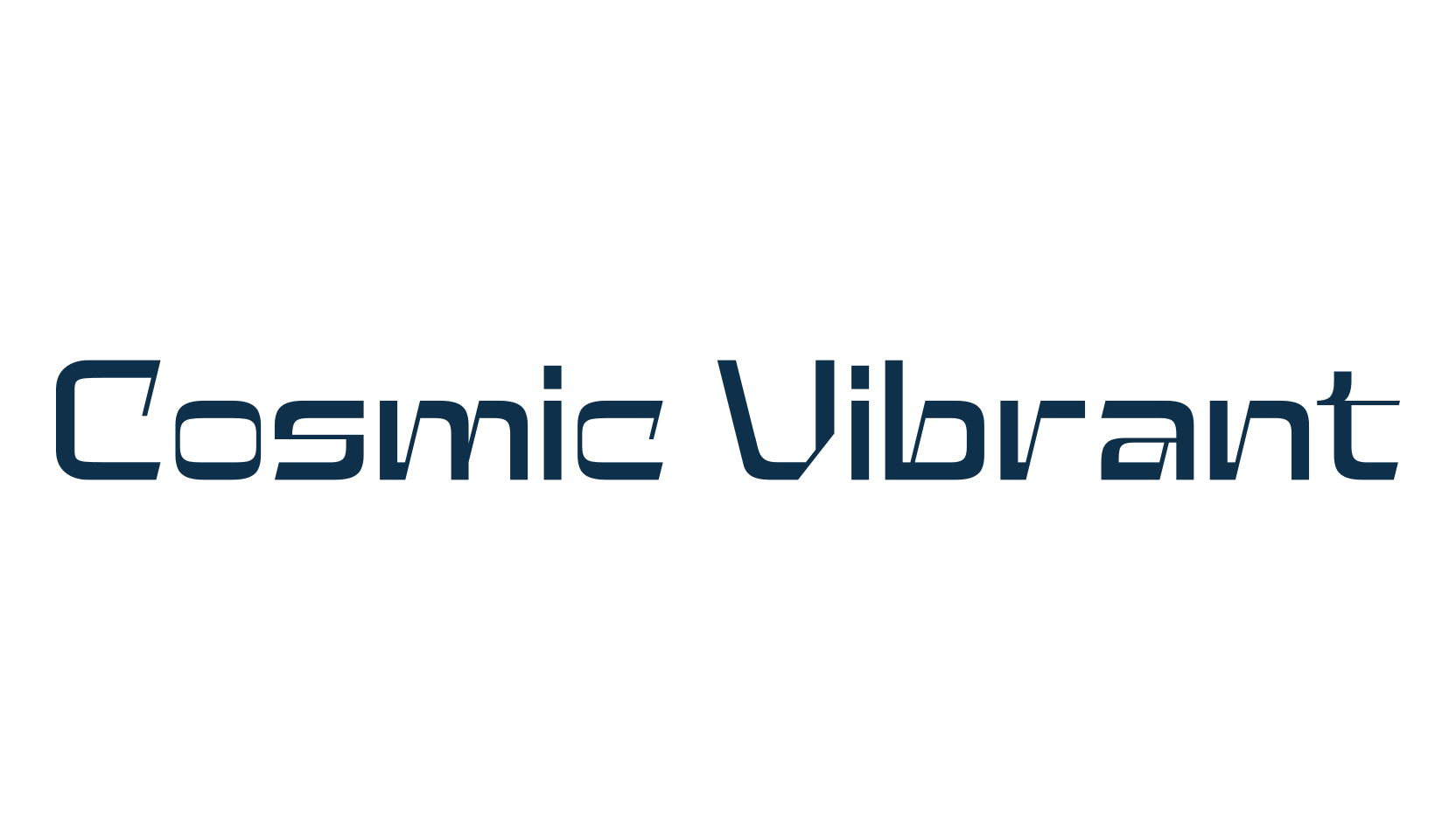 Cosmic Vibrant, techno sci-fi font preview