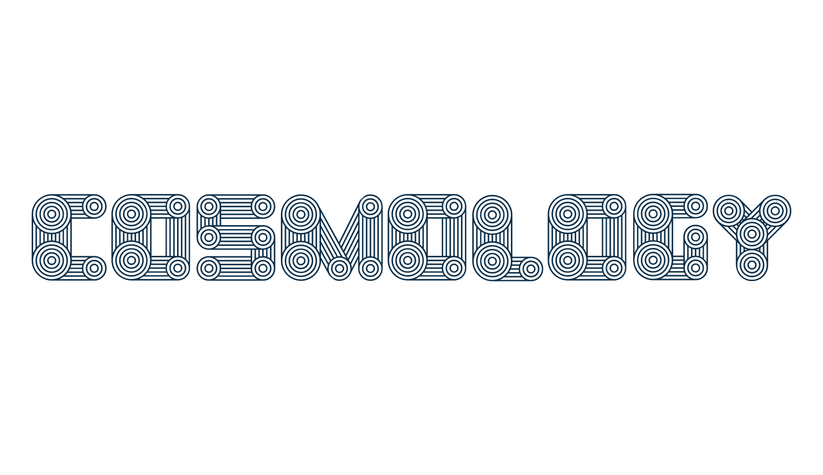 Cosmology, fancy decorative font preview