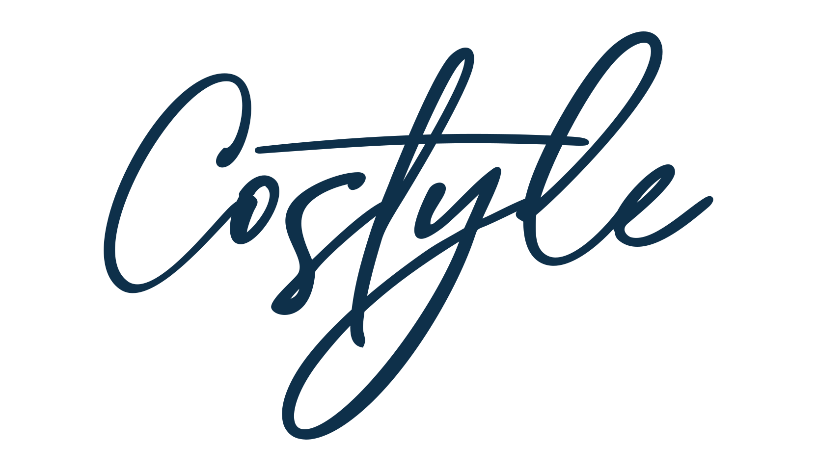 Costyle, script handwritten fancy decorative calligraphy font preview