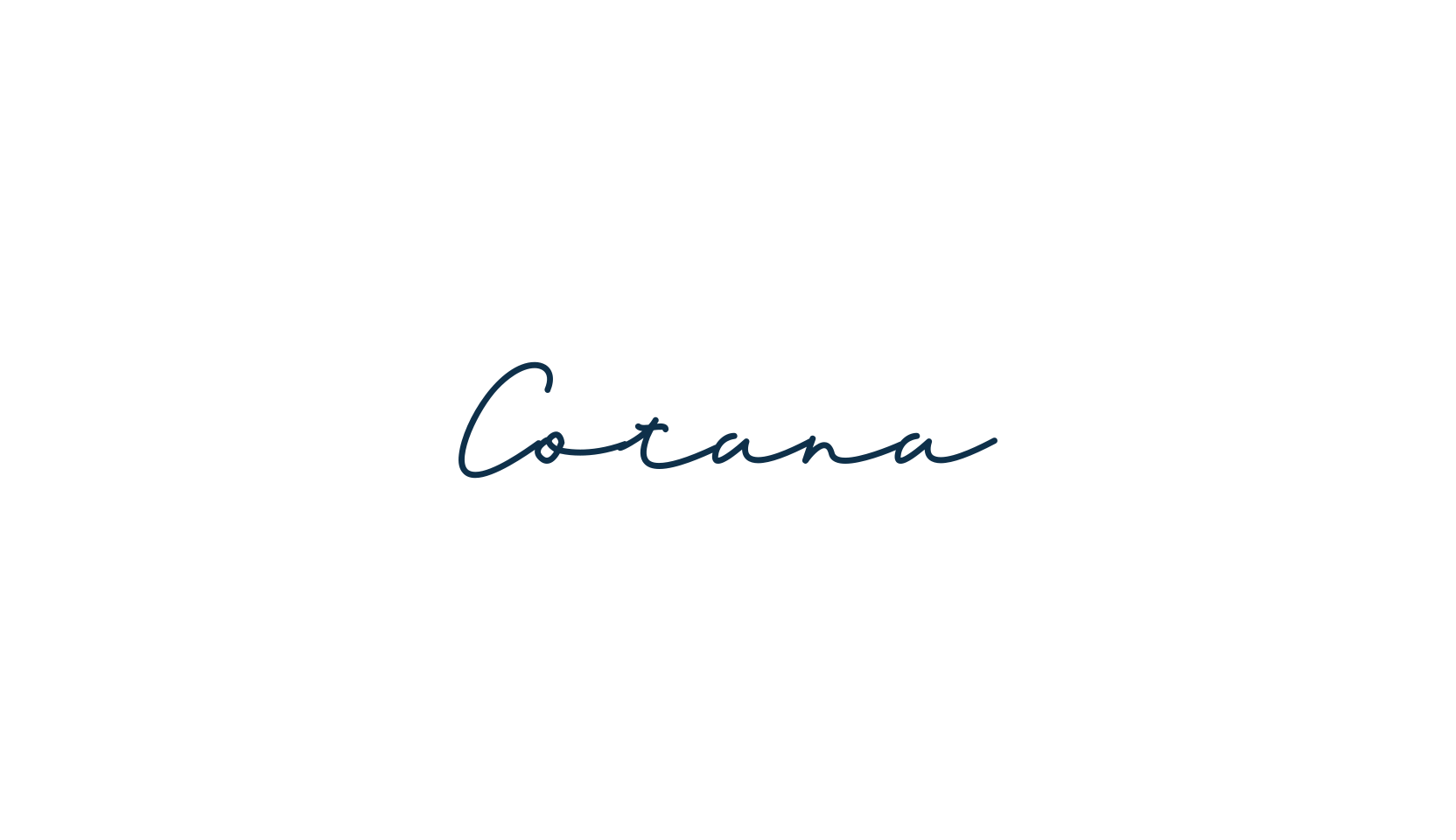 Cotana, handwriting font preview