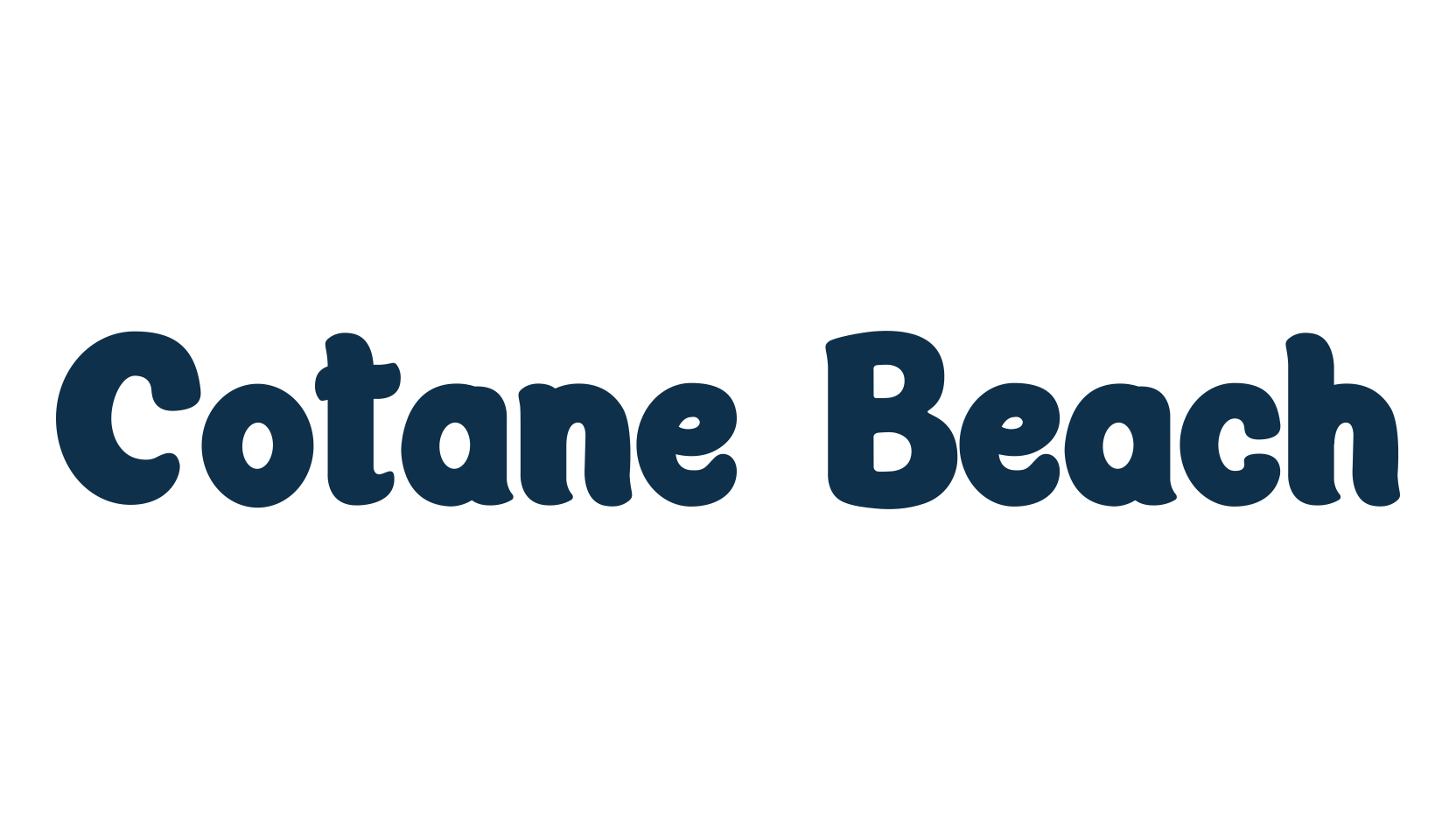 Cotane Beach, groovy font preview